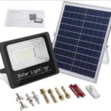 Proiector LED  cu panou solar si telecomanda IP66 100w