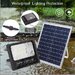 Proiector LED  cu panou solar si telecomanda IP66 200w